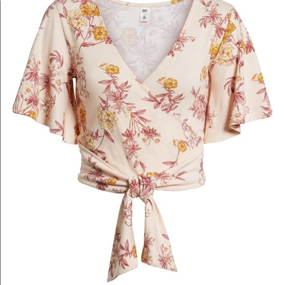 Floral Wrap Crop Top | B.P. Nordstrom - Picture 5 of 10